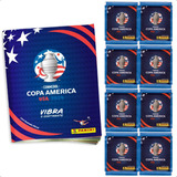 Álbum Conmebol Copa América Usa 2024 Capa Mole Cartão 100 Figurinhas 20 Envelopes Oficial Panini