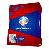 Álbum Conmebol Copa America Usa 2024 Panini Prateado Capa Dura 50 Pacotes De Figurinhas