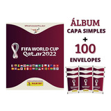 Album Copa 2022 Qatar + 100 Envelopes Figurinhas Panini