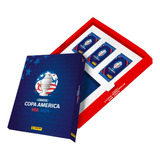 Álbum Copa América Usa 2024 Capa Dura Kit Box Premium   150 Figurinhas  30 Envelopes  Conmebol