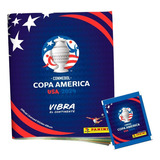 Álbum Copa América Usa 2024 Panini Azul Capa Mole 10 Pacotes De Figurinhas