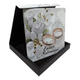 Álbum De Casamento 20x25 Com Estojo Para 50 Fotos Brinde