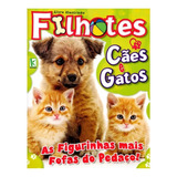 Álbum De Figurinhas Filhotes Cães E Gatos Completo Pra Colar