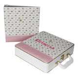 Álbum De Fotos Bebê Luxo Princesa Coroas Rosa 150 Fotos 15x21 Diário
