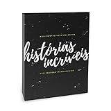 Álbum De Fotos Criativa Histórias Incríveis 80 Fotos 15x21 Cm Preto 23 2x18 4 Cm