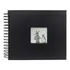 Álbum De Fotos Scrapbook Livro De Assinaturas Médio   Preto