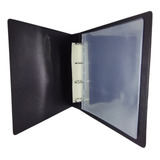 Álbum Fichário 10 Folhas 1 Divisão Cédulas 32x24cm 3bzn