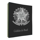 Álbum Fichário Cédulas Do Brasil 4 Argolas 40mm Capa Dura