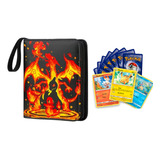 Album Fichário Charizard P  400 Cartas Pokemon   50 Cards