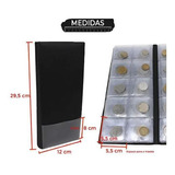 Álbum Fichário Pasta Para 200 Moedas Coin Holder Portátil