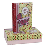 Álbum Fotográfico Bebê Rosa P 100 10x15 Fotos Com Estojo