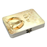 Álbum Maleta Casamento Bodas De Ouro Para 60 Fotos 15x21