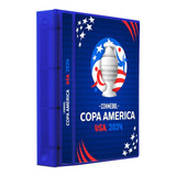 Álbum Pasta Fichário Figurinha Copa America 2024 10 Folha Az