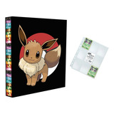 Álbum Pasta Fichário Pokemon 10 Folhas Eevee Capa Dura