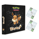Álbum Pasta Fichário Pokemon 20 Folhas Eevee Evoluções