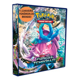 Álbum Pasta Fichário Pokemon 5 Folhas 59 Cartas Brinde