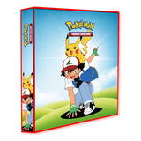 Álbum Pasta Fichário Pokémon Ash E