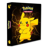 Álbum Pasta Fichário Pokemon Pikachu Reforçado Capa Dura