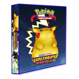 Álbum Pasta Fichário Pokémon Voltagem Vivida Capa Dura
