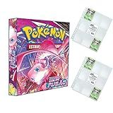 Álbum Pokémon Pasta Tipo Fichário Para Cards Espada E Escudo Golpe De Fusão Amarelo 20 Folhas Plásticas De 9 Bolsos YES 