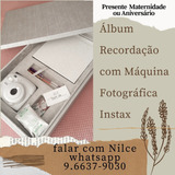 Álbum Recordação Com Máquina Fotográfica Instax
