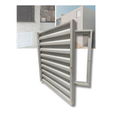 Alçapão Porta Abrigo Acesso Telhado Aluminio Branco 60x60 nf