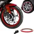 Alcom Fita Refletiva Roda Moto Rojo Rayas Unidad 1 6 5 M 6 Mm