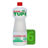 Álcool 70 Líquido Kit C 6 Limpeza Hidratado Bactericida