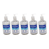 Álcool Em Gel Antisséptico 420gr Asseptgel Kit 5
