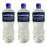 Álcool Etílico Hidratado 70 1 Lt Kit C 3 Und Prolink