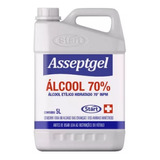 Álcool Liquido 70  Start Asseptgel 5 Litros   Promoção