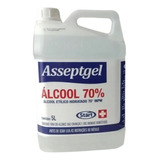 Álcool Liquido 70  Start Asseptgel 5l Loja Limpeza Hospital Fragrância Puro