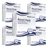 Álcool Swab 70 Lenços Umedecidos 1000 Unidades Labor Import