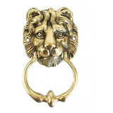 Aldrava Leao Em Bronze
