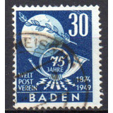 Alemanha - Zona Francesa - Baden - 75º Aniv Upu 1949 - Mi 57