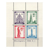Alemanha - Zona Francesa - Baden - Reconstrução 1949 - Bl.1a