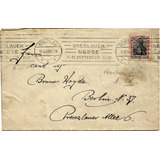 Alemanha 1920 Envelope Circul. Mi 145 Flâmula Feira Breslau