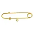 Alfinete Bebe Criança Fralda Pingente Ouro 18k Fdaf-0 K0.5
