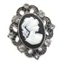 Alfinete Broche De Luxo Camafeu Madona Gótico Medieval