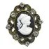 Alfinete Broche De Luxo Camafeu Madona Gótico Medieval