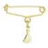 Alfinete Para Roupa Broche Nossa Senhora Banho De Ouro 18k