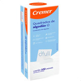 Algodão 100un Quadrado Bebê Sem Perfume Limpeza Macio Cremer