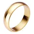 Aliança Avulsa Ouro 18k Banhada Tradicional Tungstênio 6mm