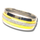 Alianca Filete Dourado Diamantado