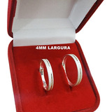 Alianca Prata Largura 4mm
