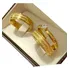 Alianças Casamento Banhada Ouro 18k 6mm + Anel Solitario
