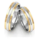 Aliancas Polida 5mm Prata