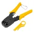 Alicate Bomder Bom-1703 Crimpar Corte Decapador Cabo De Rede Rj11 Rj12 Rj45