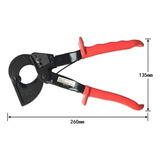 Alicate Corta Cabos Com Catraca Até 240mm    Noll