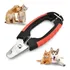 Alicate Cortador De Unhas Pet Cães Gatos 12cm P todos Portes Cor Preto E Vermelho Com Trava
